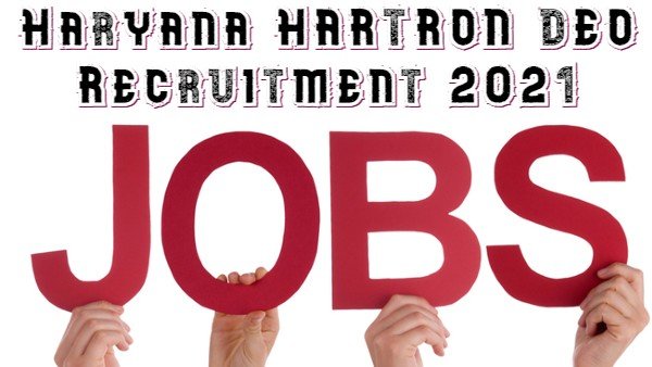 Haryana HARTRON DEO Recruitment 2021