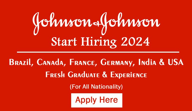 Johnson & Johnson Careers 2024